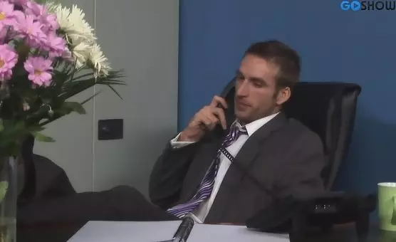 Shake off the ashes from a cigarette on his cock